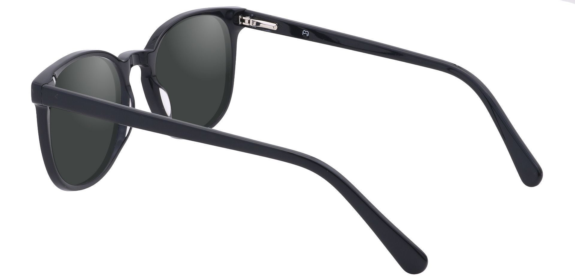Nebula Round Progressive Sunglasses - Black Frame With Gray Lenses