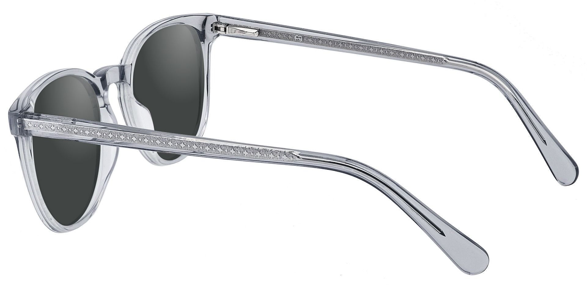 Nebula Round Prescription Sunglasses - Gray Frame With Gray Lenses