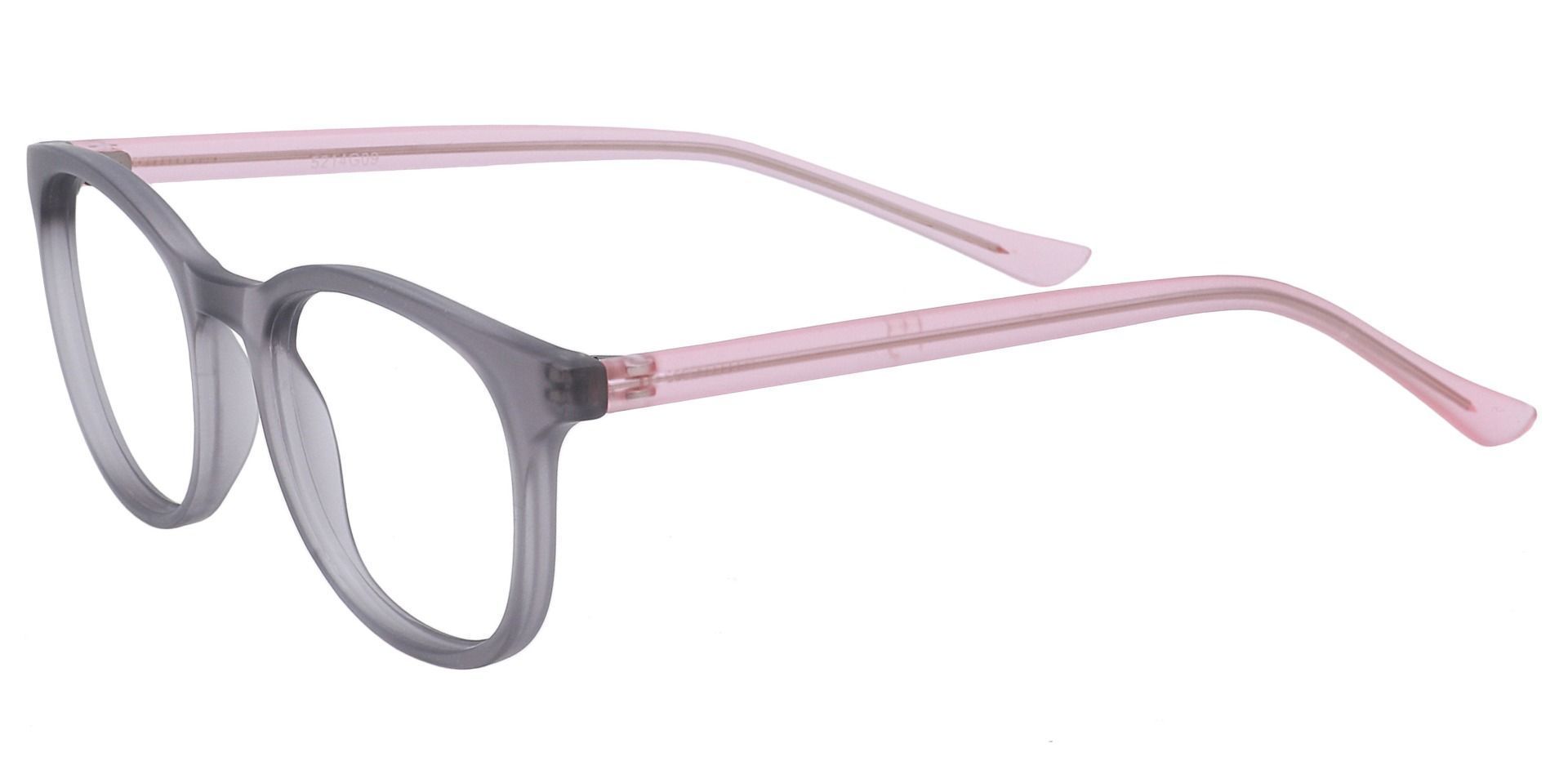 Gretchen Oval Eyeglasses Frame - Matte Grey Crystal