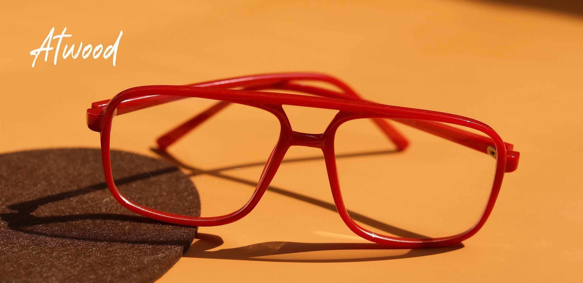 Atwood Aviator Prescription Glasses - Red