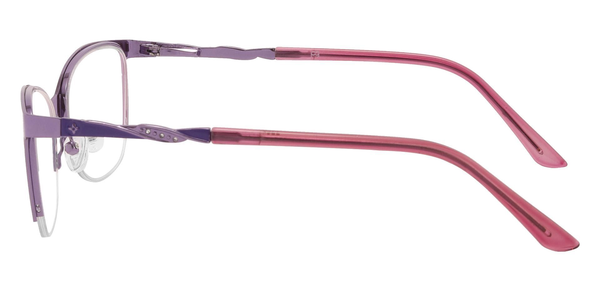 Topeka Cat Eye Lined Bifocal Glasses - Purple