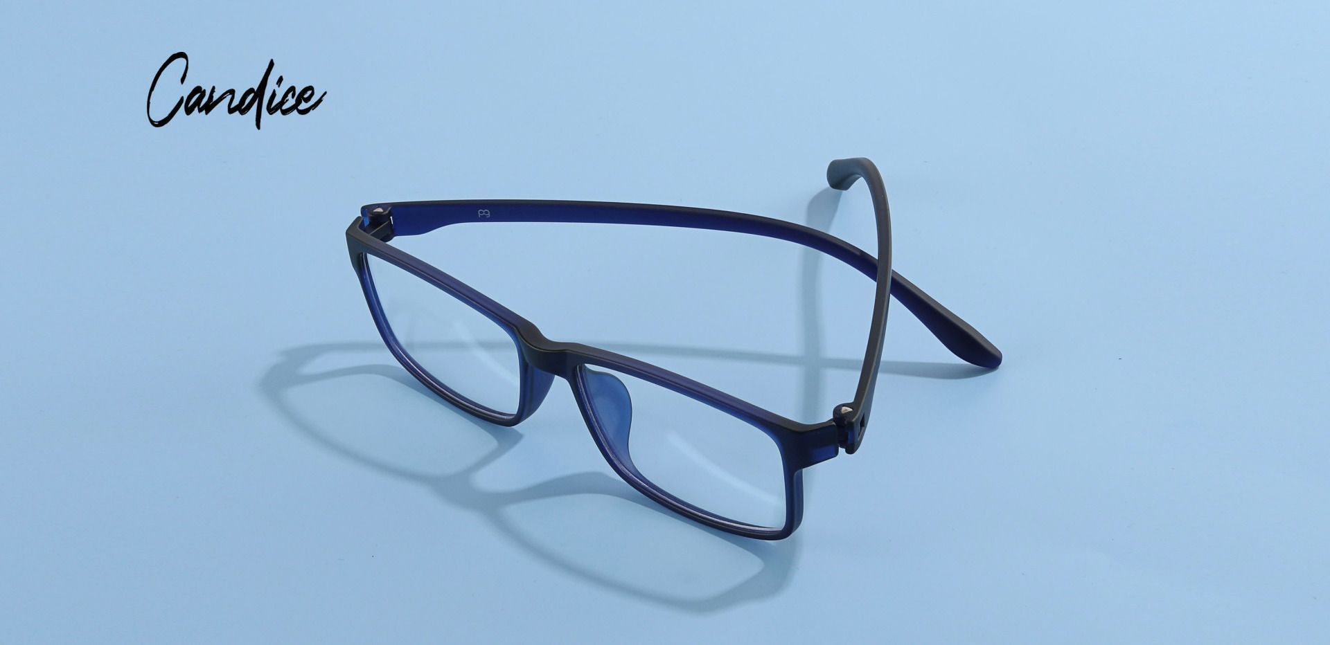 Candice Rectangle Prescription Glasses - Blue