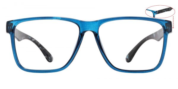 Barnum Square Prescription Glasses - Blue