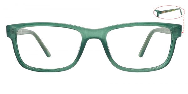 Cory Rectangle Prescription Glasses - Green