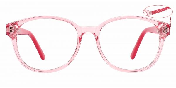 Libby Oval Prescription Glasses - Pink