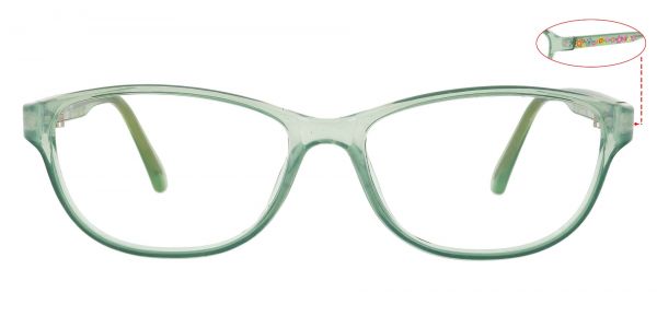 Alpine Oval Prescription Glasses - Green