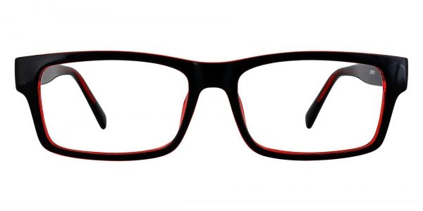 Eclipse Rectangle Prescription Glasses - Red
