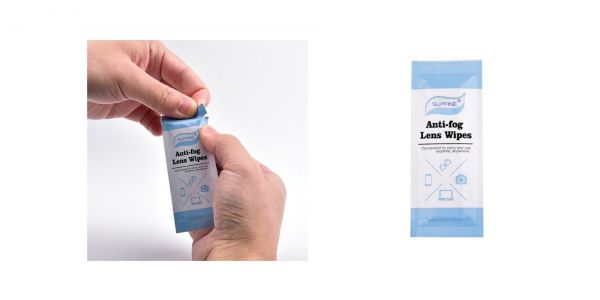 Disposable Anti-Fog Lens Cleaning Wipes eyeglasses