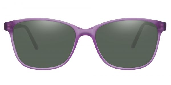 Argyle Rectangle Prescription Glasses - Purple-2