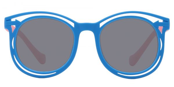 Bolt Round Prescription Glasses - Blue
