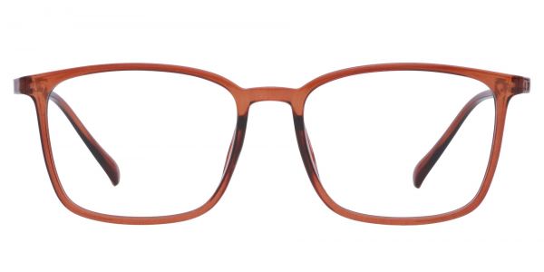 Hayworth Rectangle Prescription Glasses - Brown