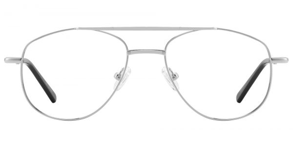 Dwight Aviator Prescription Glasses - Silver