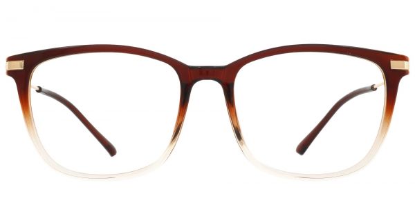 Katie square Prescription Glasses - Brown