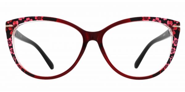 Maggie Cat Eye Prescription Glasses - Red