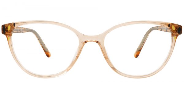 Carma Oval Prescription Glasses - Brown