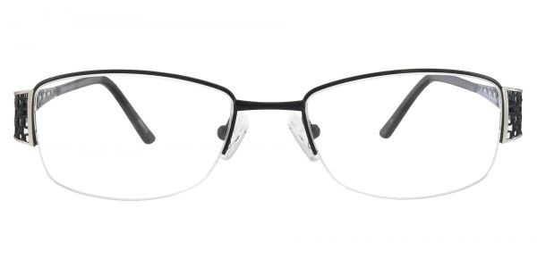 Alba Oval Prescription Glasses - Black