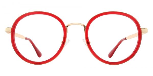 Bosco Round Prescription Glasses - Red