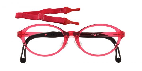 Atlas Oval Prescription Glasses - Red