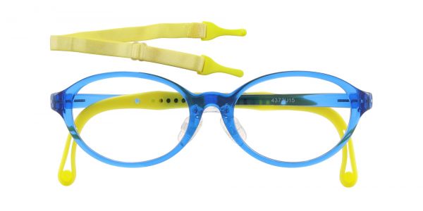 Atlas Oval Prescription Glasses - Blue