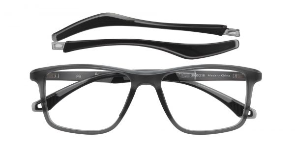 Payton Rectangle Prescription Glasses - Gray