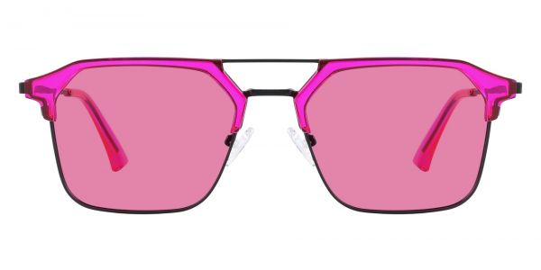 Levin Browline Prescription Glasses - Pink