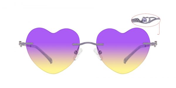 Cupid Rimless Prescription Glasses - Purple