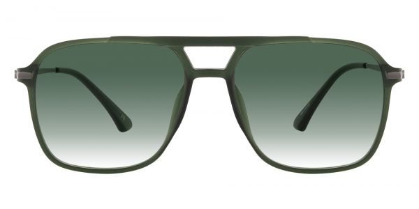 Curry Aviator Prescription Glasses - Green