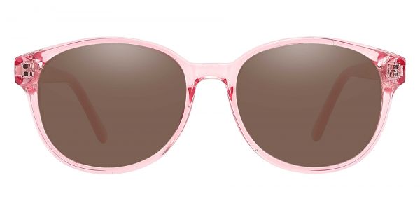 Libby Oval Prescription Glasses - Pink-1
