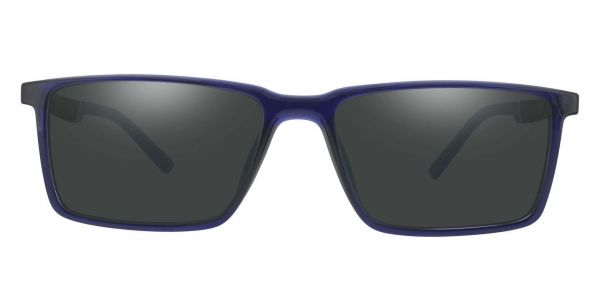 Hawk Rectangle Prescription Glasses - Blue