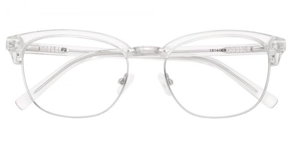 clear browline glasses