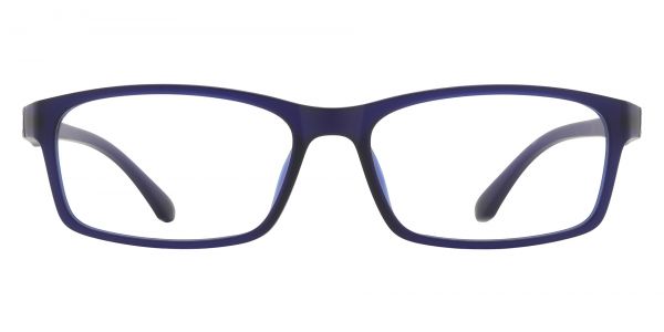 Poplar Rectangle Prescription Glasses - Blue