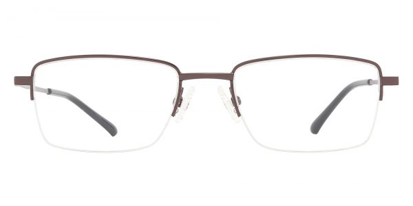 Tioga Rectangle Prescription Glasses - Brown