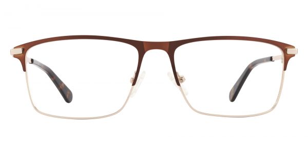 Thorpe Rectangle Prescription Glasses - Brown