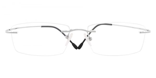 Theodore Rimless Prescription Glasses - Silver