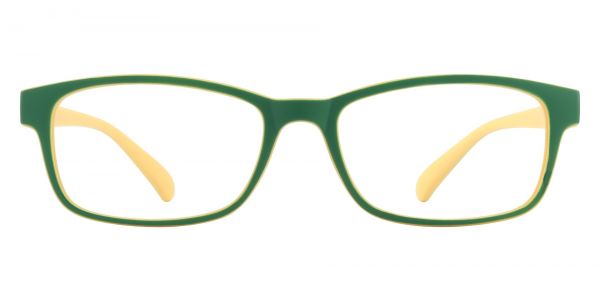 Cottage Rectangle Prescription Glasses - Green