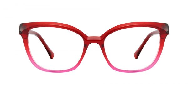 Nashville Cat Eye Prescription Glasses - Red
