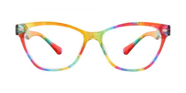 Santee Cat Eye Prescription Glasses - Two-tone/Multi Color
