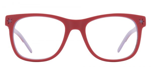 Jericho Square Prescription Glasses - Red