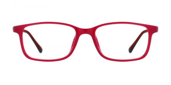 Clay Rectangle Prescription Glasses - Red