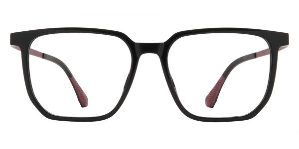 Evander Geometric Prescription Glasses - Black