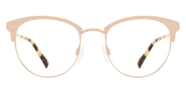 Kendra Browline Prescription Glasses - Rose Gold