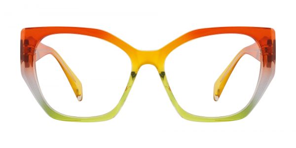 Mai Tai Geometric Prescription Glasses - Two-tone/Multi Color
