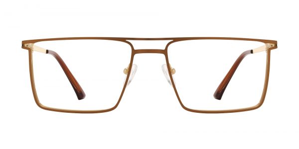 Vincent Rectangle Prescription Glasses - Brown