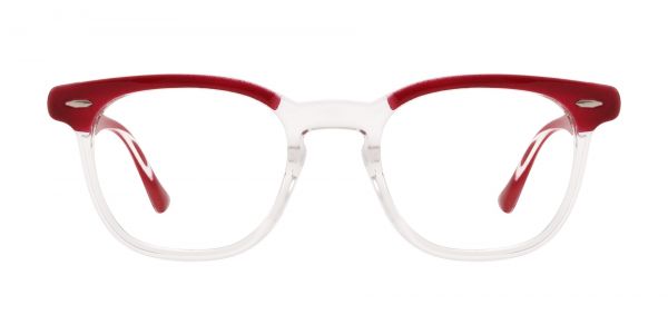 Coyne Square Prescription Glasses - Red