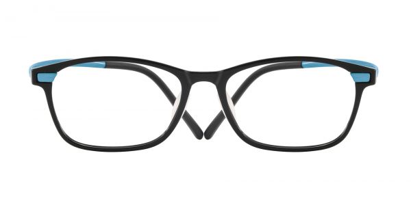 Burr Rectangle Prescription Glasses - Blue