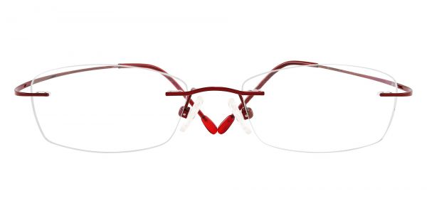 Providence Rimless Prescription Glasses - Red