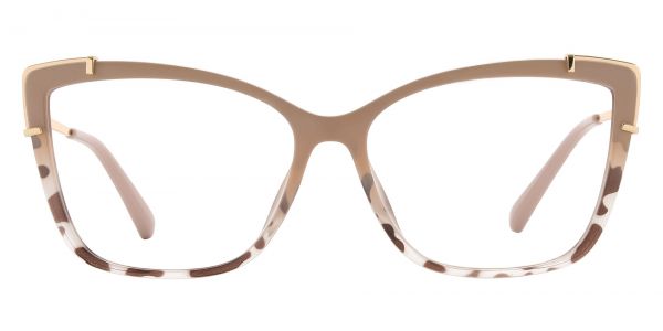 Hestia Cat Eye Prescription Glasses - Brown