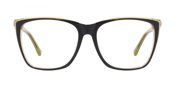Loni Square Prescription Glasses - Black