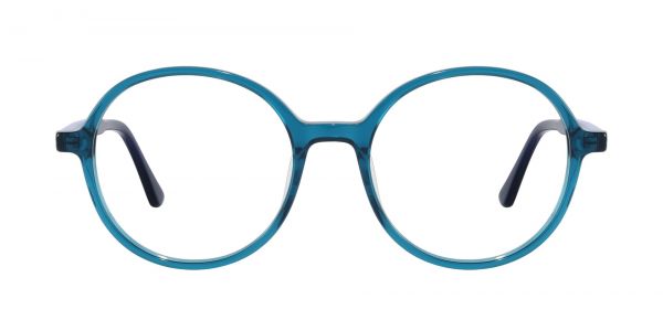 Shin Round Prescription Glasses - Blue
