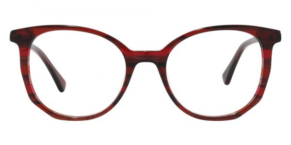 Gillespie Round Prescription Glasses - Red